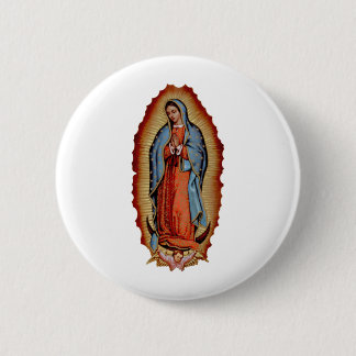 VIRGEN DE GUADALUPE COLECTION 2 INCH ROUND BUTTON