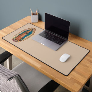 Virgen de Guadalupe - left hand side Desk Mat