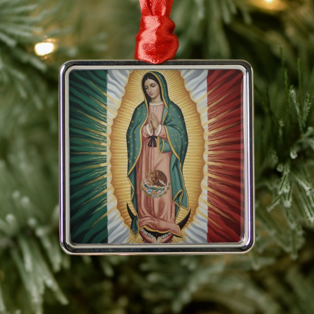 Virgen de Guadalupe - Mexico Metal Ornament (Tree)