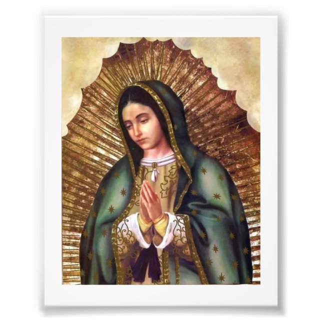 Virgen de Guadalupe Photo Print (Front)