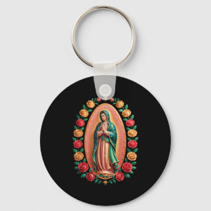 Virgen De Guadalupe Saint Mary Christian Religious Keychain