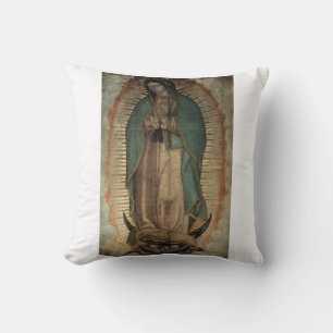 Virgen de Guadalupe Throw Pillow
