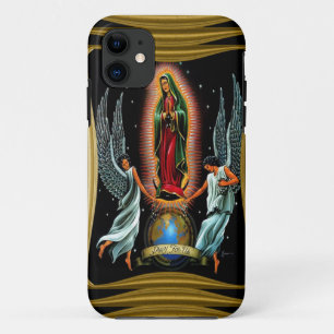 Virgen de Guadalupe (with angels) iPhone 11 Case