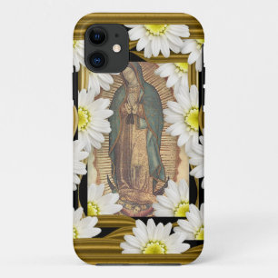 Virgen de Guadalupe (with daisies) iPhone 11 Case