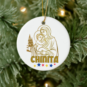 Virgen de la Chinita – Iconic Maracaibo, Venezuela Ceramic Ornament