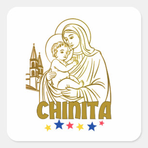 Virgen de la Chinita – Iconic Maracaibo, Venezuela Square Sticker