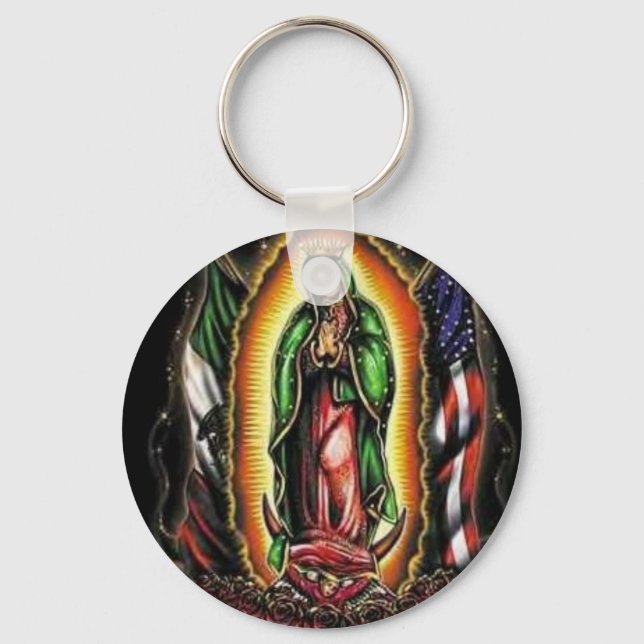 Virgen Mary Virgen maria Keychain (Front)