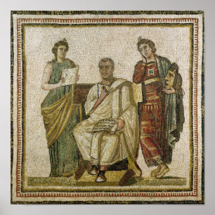 Virgil  and the Muses, from Sousse Poster