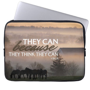 Virgil Inspirational Quote Laptop Sleeve 13 inch