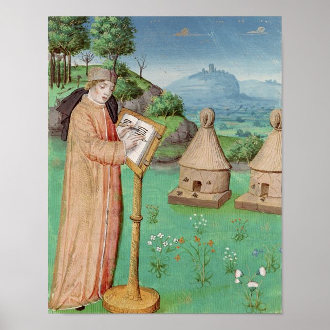 Virgil  writing the Life of Bees Poster (Front)