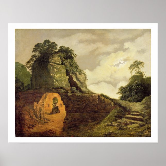 Virgil's Tomb by Moonlight with Silius Italicus, 1 Poster (Front)