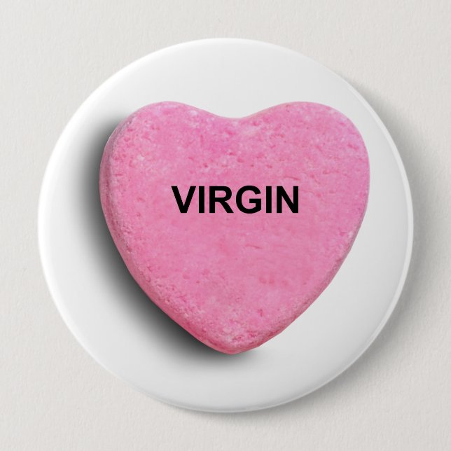 VIRGIN 4 INCH ROUND BUTTON (Front)