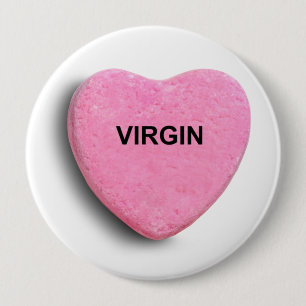 VIRGIN 4 INCH ROUND BUTTON
