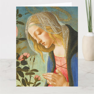 VIRGIN ADORING SLEEPING CHRIST CHILD CARD