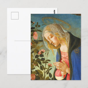VIRGIN ADORING SLEEPING CHRIST CHILD POSTCARD