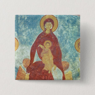 Virgin and Child 2 Inch Square Button