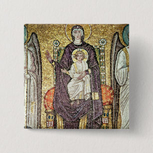 Virgin and Child 2 Inch Square Button