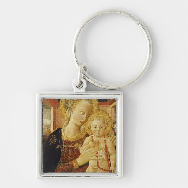 Virgin and Child 2 Keychain (Front)