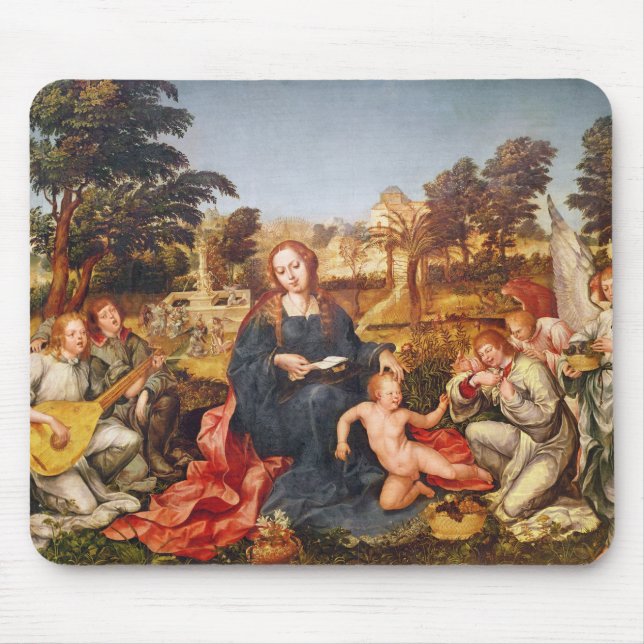 Virgin and Child and angels, 1536-38 Mouse Pad (Front)