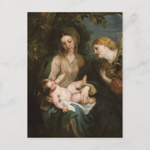 Virgin and Child - Anthony Van Dyck Postcard