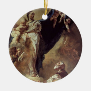 Virgin and Child Appearing to St. Philip Neri, 172 Ceramic Ornament