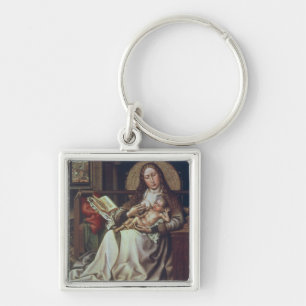 Virgin and Child Before a Firescreen, c.1440 Keychain