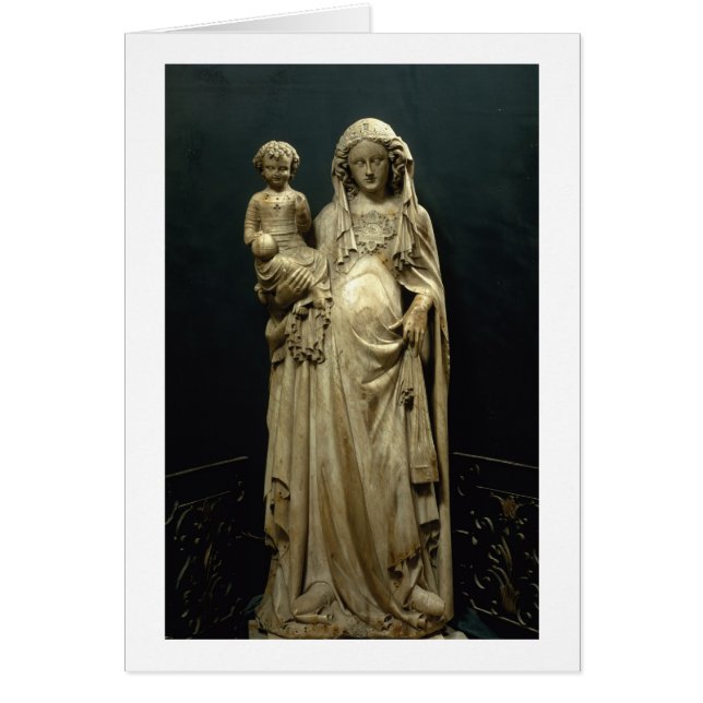 Virgin and Child, c.1375 (alabaster) (Front)