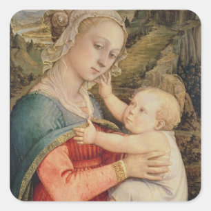 Virgin and Child, c.1465 Square Sticker