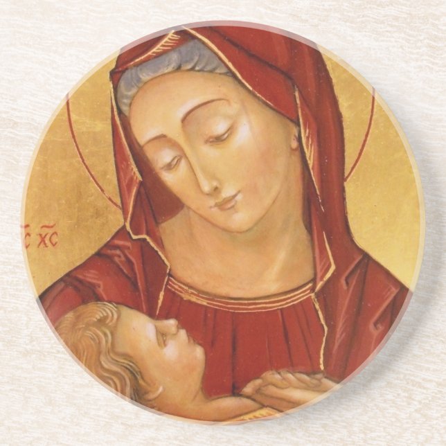 virgin and child coaster (Front)