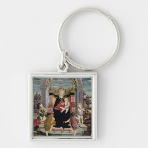 Virgin and Child Enthroned Keychain