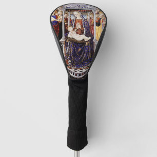 Virgin and Child Enthroned with Music-Making Angel Golf Head Cover