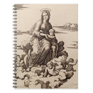 Virgin and Child in the Clouds Notebook