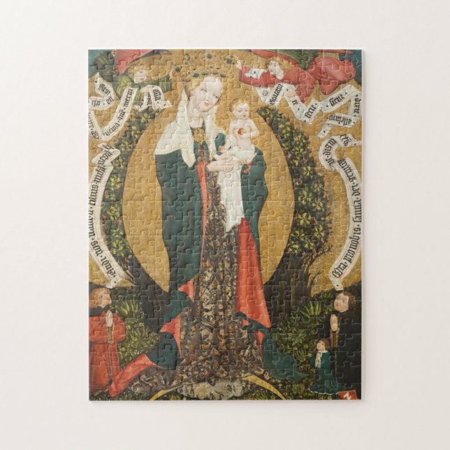 Virgin and Child on a Crescent Moon from Destna Jigsaw Puzzle (Vertical)