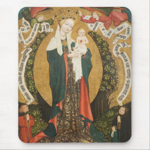 Virgin and Child on a Crescent Moon from Destna Mouse Pad