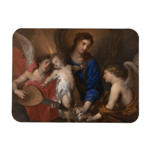 Virgin and Child with Music Making Angels Magnet