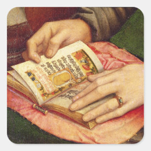 Virgin and Child with Saints Square Sticker