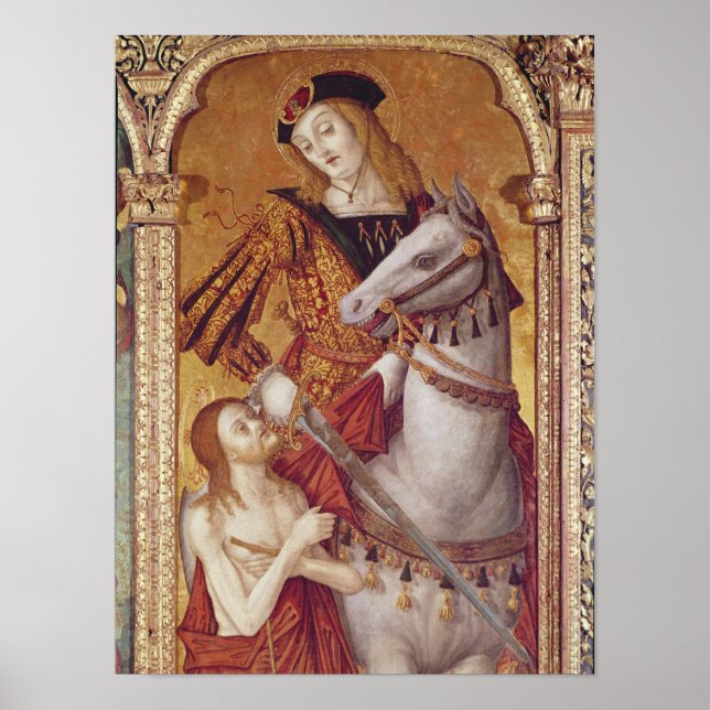 Virgin and Child with SS. Gregory and Martin Poster (Front)