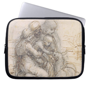 Virgin and Child with St. Anne, c.1501-10 (pen and Laptop Sleeve