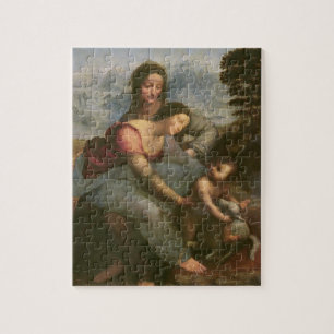 Virgin and Child with St. Anne, c.1510 Jigsaw Puzzle