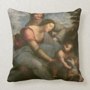 Virgin and Child with St. Anne, c.1510 Throw Pillow