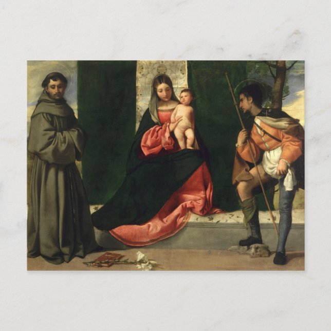 Virgin and Child with St. Anthony of Padua Postcard (Front)