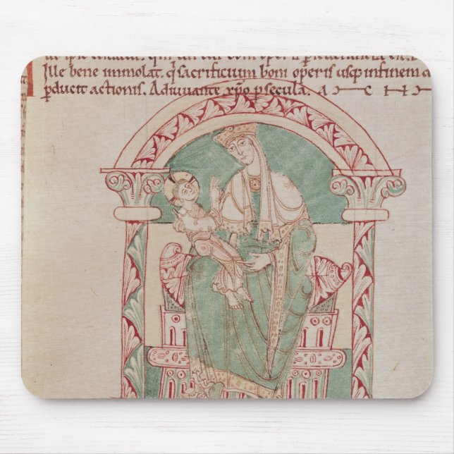 Virgin and Child with St. Gregory the Great Mouse Pad (Front)