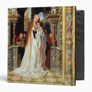 Virgin and Child with Three Angels, central panel Binder