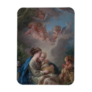 Virgin & Child with the Saint John the Baptist Magnet