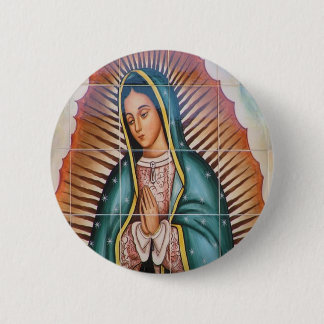 Virgin de Guadalupe 2 Inch Round Button