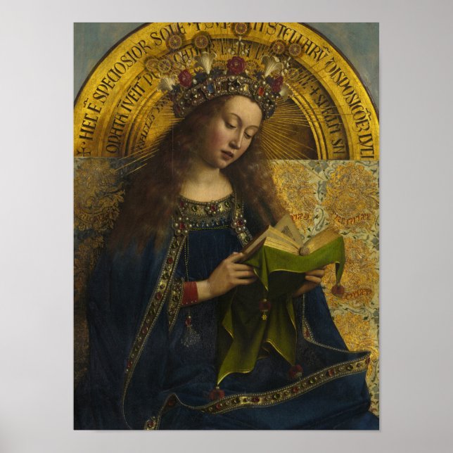Virgin Enthroned, The Ghent Altarpiece Poster (Front)