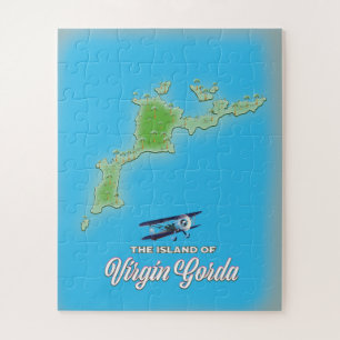 Virgin Gorda Map Jigsaw Puzzle