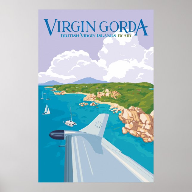Virgin Gorda Poster (Purple) (Front)