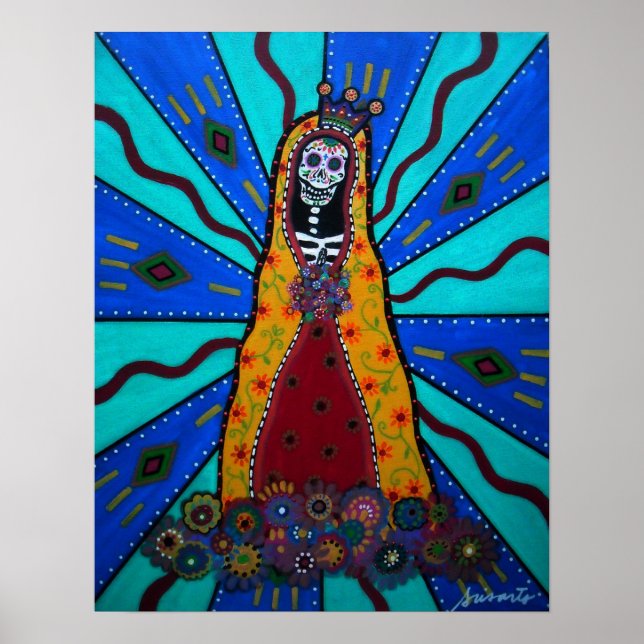 VIRGIN GUADALUPE DAY OF THE DEAD POSTER (Front)