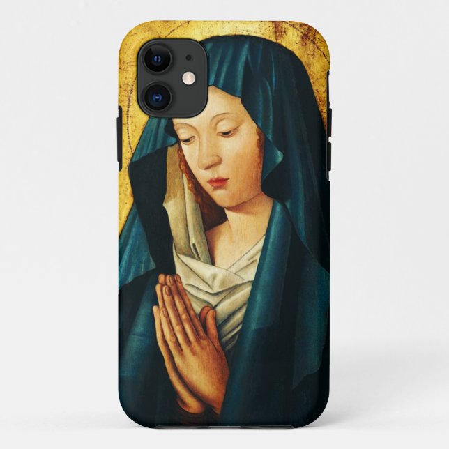 Virgin in prayer of Riga Case-Mate iPhone Case (Back)